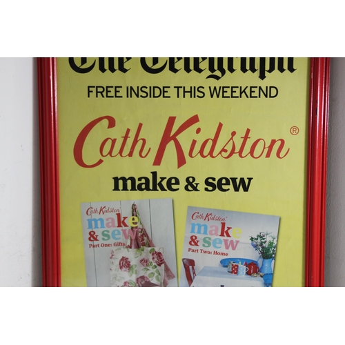 179 - SIGNED KATH KIDSON FRAMED POSTER 
65 X 48CM