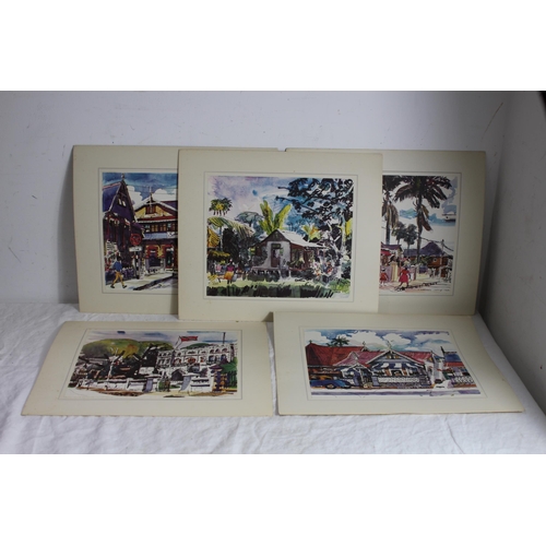 180 - QUANTITY OF PRINTS OF TRINIDAD x5
46 X 42CM