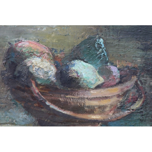 182 - OIL ON CANVAS OF STILL LIFE 
87 X 70CM