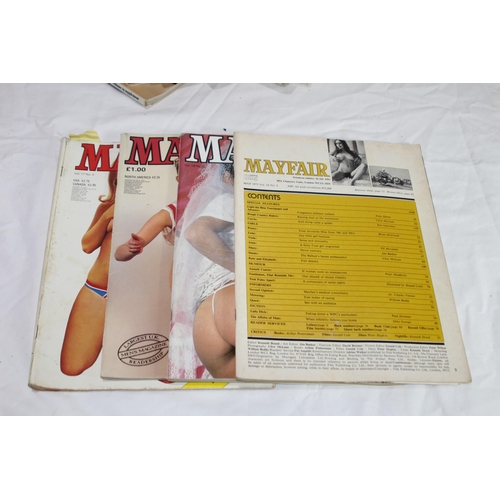 389 - QUANTITY OF VINTAGE MAYFAIR MAGAZINES