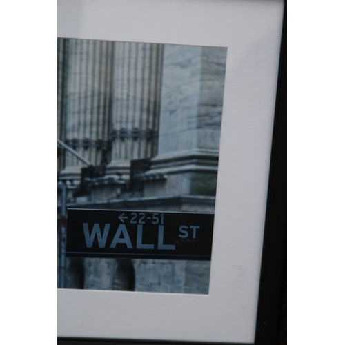 162 - PICTURE OF WALL STREET 
63 X 47CM