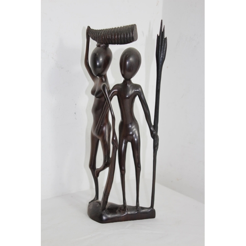 449 - AFRICAN TREEN FIGURES  x3
32CM