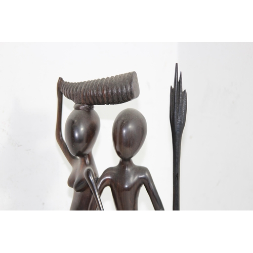 449 - AFRICAN TREEN FIGURES  x3
32CM