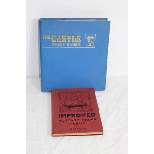 452 - 2 X VINTAGE STAMP ALBUMS