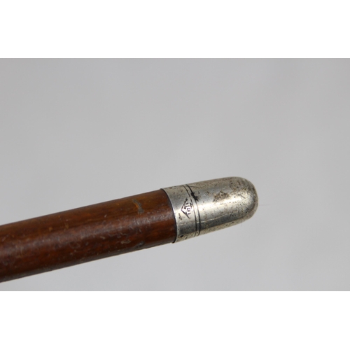 743 - SILVER TOP SWAGGER STICK - HIGHLAND LIGHT INFANTRY KINGS CROWN 1915