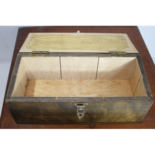 464 - VINTAGE DEED BOX AND TWO OTHERS
40 X 41 X 19CM