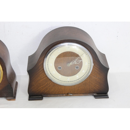 473 - 3 X VINTAGE MANTLE CLOCKS
29 X 24CM