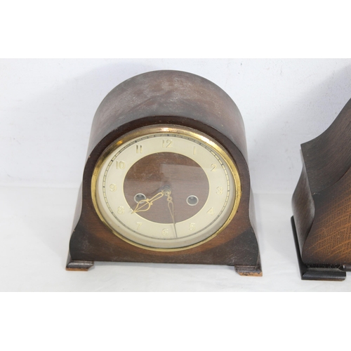 473 - 3 X VINTAGE MANTLE CLOCKS
29 X 24CM