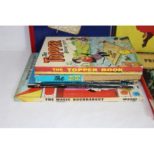 478 - QUANTITY OF CHILDREN'S ANNUALS INCLUDING TIN TIN AND BARBAR