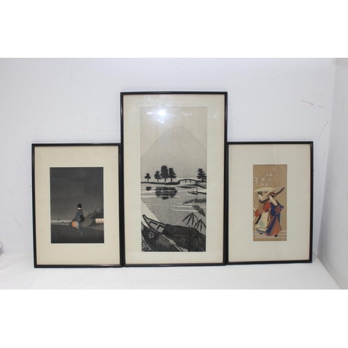 186 - 3 X ORIENTAL PRINTS
56 x 33CM