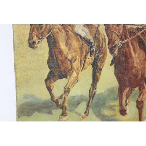 187 - OIL ON CANVAS OF A RACEHORSE SIGNED V. BERWYN JONES 1948
41 X 52CM