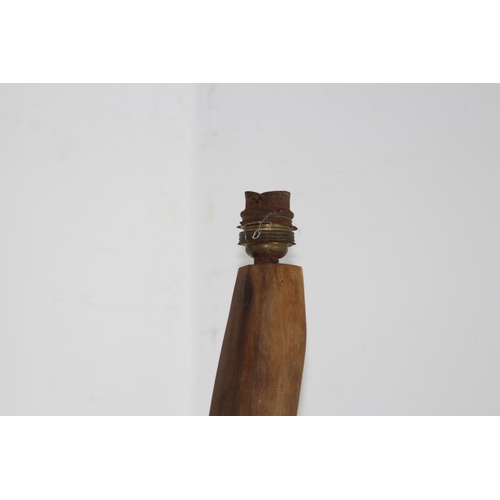 212 - VINTAGE UNUSUAL WOODEN ORGANIC TABLE LAMP
84CM