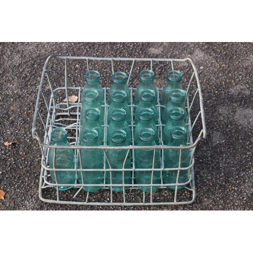 276 - VINTAGE CRATE AND GLASS BOTTLES