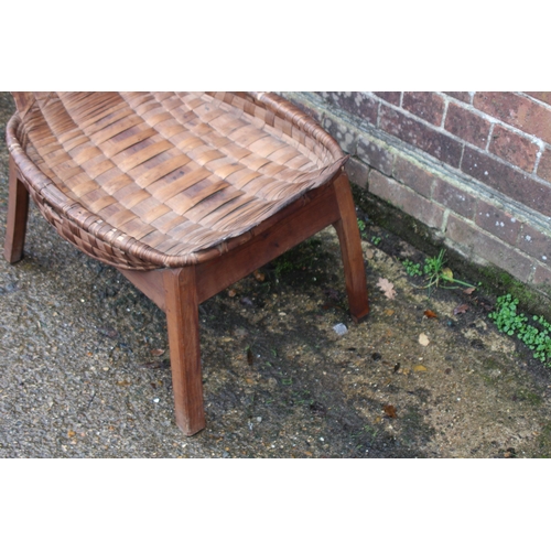 11 - VINTAGE EARLY 20TH CENTURY SOUTH EAST ASIAN BAMBOO BASKET HARVEST TABLE
74 X 55 X 44CM