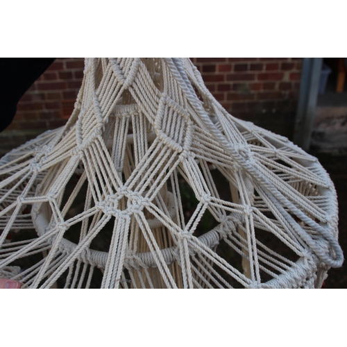 12 - LARGE VINTAGE MACRAME HANGING PLANT HOLDER AND TABLE
210 X 62CM