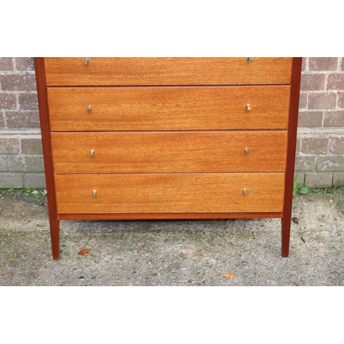 18 - VINTAGE LOUGHBOROUGH FOR HEALS CHEST OF 6 DRAWERS WITH ORIGINAL BRASS HANDLES
85 x 46 X 116CM