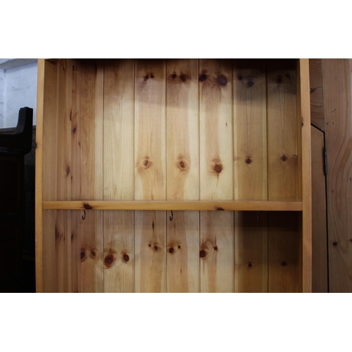 31 - TWO DOOR PINE DRESSER 
65 X 45 X 200CM