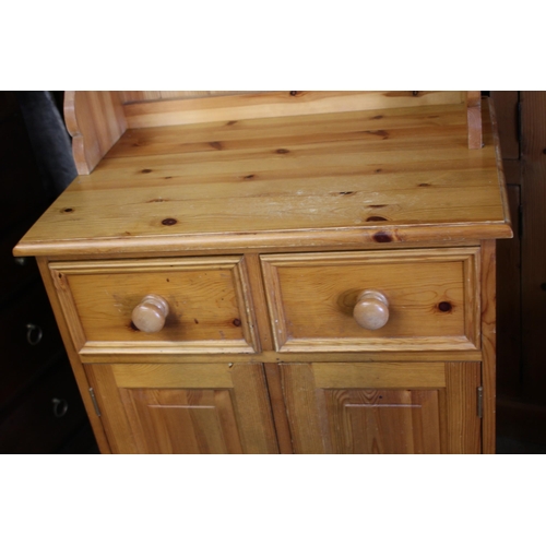 31 - TWO DOOR PINE DRESSER 
65 X 45 X 200CM