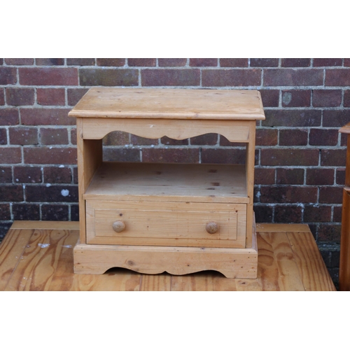 34 - PINE WINE RACK, COFFEE TABLE AND T.V UNIT 
108 X 76 X 46CM