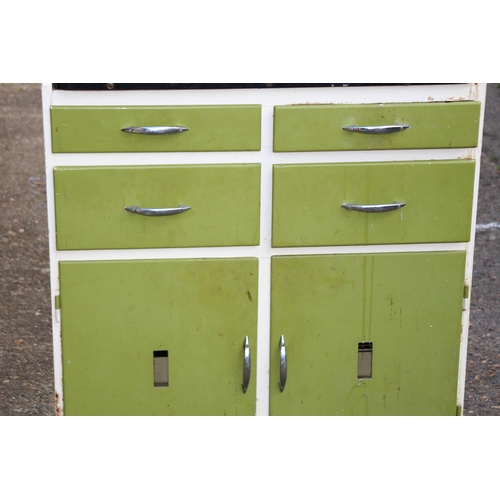 73 - 1950'S KITCHEN LARDER CUPBOARD WITH PULL OUT TABLE - A/F
82 X 45 X 174CM