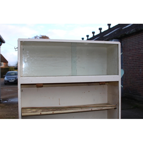 73 - 1950'S KITCHEN LARDER CUPBOARD WITH PULL OUT TABLE - A/F
82 X 45 X 174CM