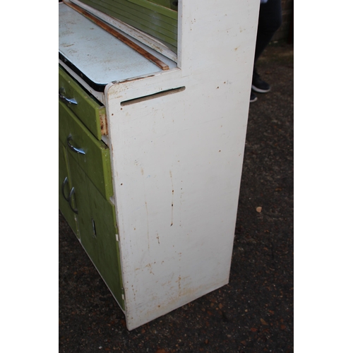 73 - 1950'S KITCHEN LARDER CUPBOARD WITH PULL OUT TABLE - A/F
82 X 45 X 174CM