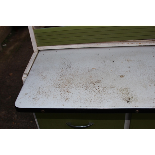 73 - 1950'S KITCHEN LARDER CUPBOARD WITH PULL OUT TABLE - A/F
82 X 45 X 174CM