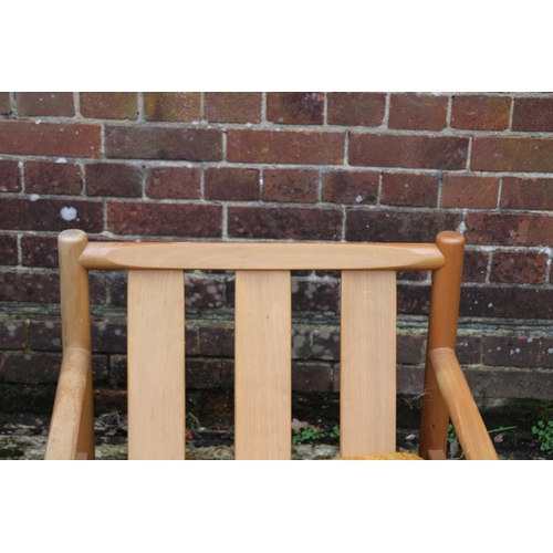 81 - RETRO BLONDE ERCOL EASY CHAIR 
60 X 67 X 56CM