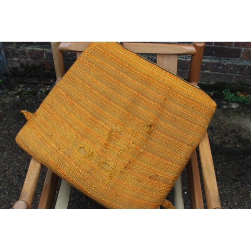 81 - RETRO BLONDE ERCOL EASY CHAIR 
60 X 67 X 56CM