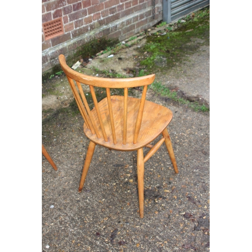 82 - 4 X ERCOL WINDSOR DINING CHAIRS
79 X 40CM