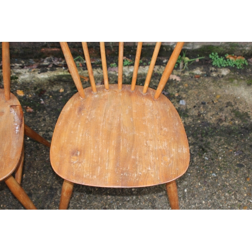 82 - 4 X ERCOL WINDSOR DINING CHAIRS
79 X 40CM