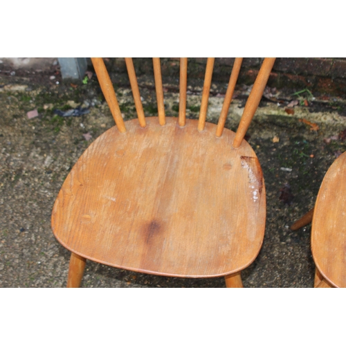 82 - 4 X ERCOL WINDSOR DINING CHAIRS
79 X 40CM