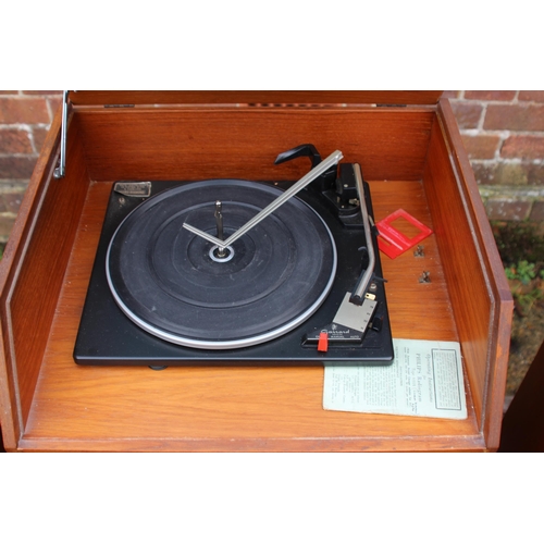 644 - RETRO GARRARD TRANS POWER SPEAKER STEREO AND CABINET