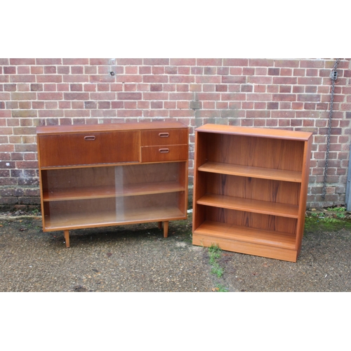 85 - 2 X TEAK BOOKCASES
113 X 30 X 92CM