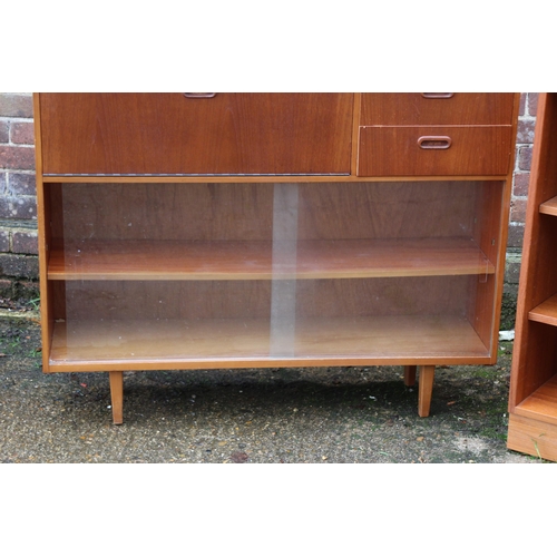 85 - 2 X TEAK BOOKCASES
113 X 30 X 92CM