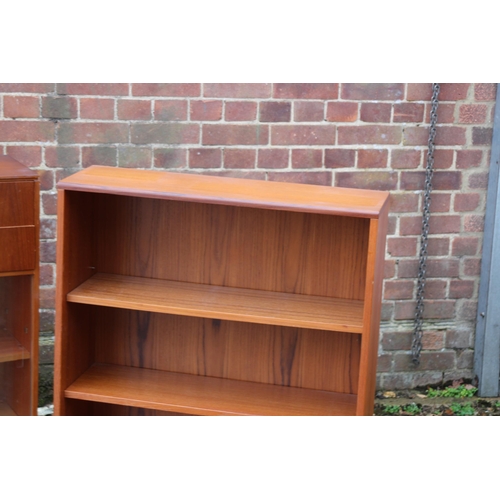 85 - 2 X TEAK BOOKCASES
113 X 30 X 92CM