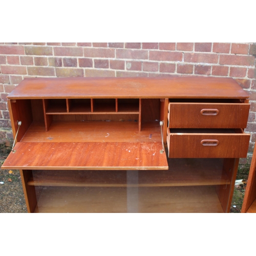 85 - 2 X TEAK BOOKCASES
113 X 30 X 92CM