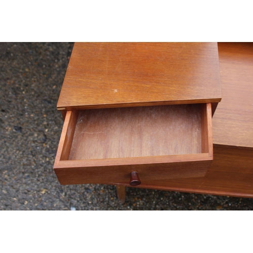 87 - TEAK DRESSING TABLE AND BEDSIDE TABLE
113 X 45 X 148CM