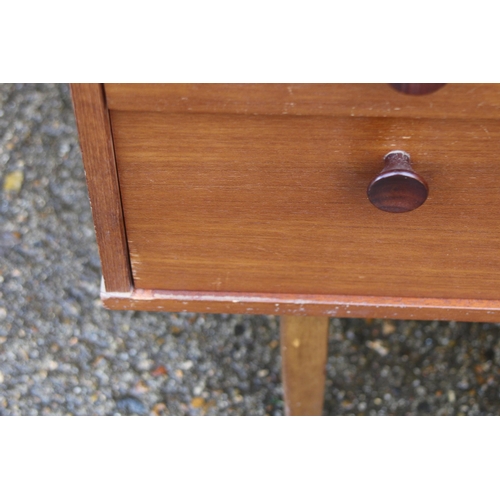 87 - TEAK DRESSING TABLE AND BEDSIDE TABLE
113 X 45 X 148CM