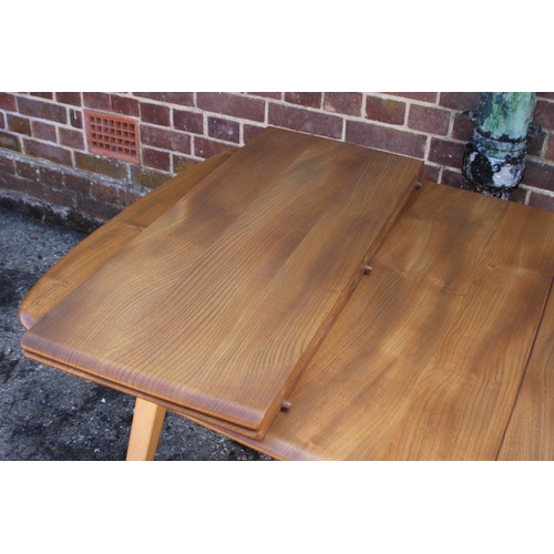 77 - BLONDE ERCOL GRAND PLANK EXTENDING TABLE
224 X 90 X 71.5CM EXTENDED 154CM NOT