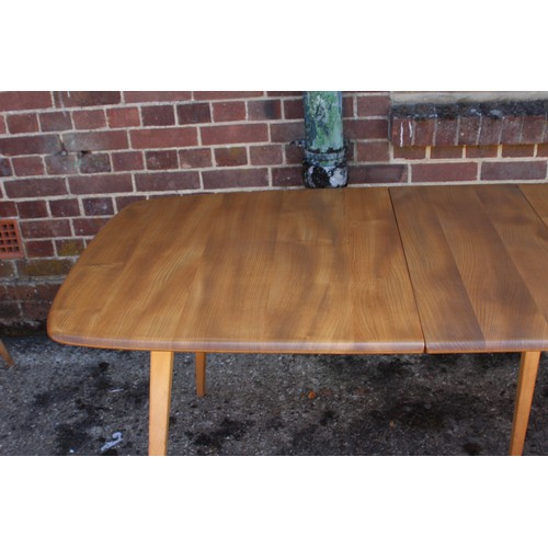 77 - BLONDE ERCOL GRAND PLANK EXTENDING TABLE
224 X 90 X 71.5CM EXTENDED 154CM NOT