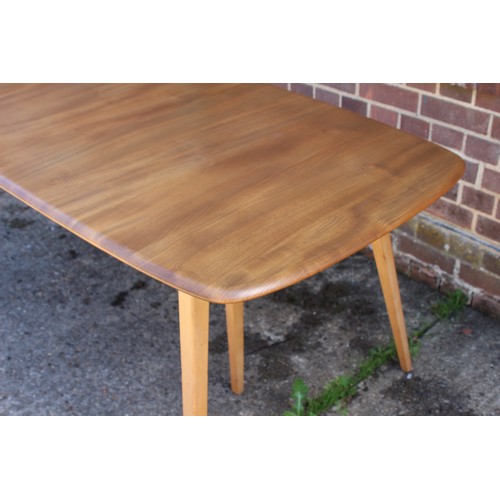 77 - BLONDE ERCOL GRAND PLANK EXTENDING TABLE
224 X 90 X 71.5CM EXTENDED 154CM NOT