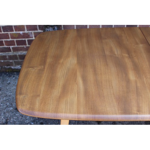 77 - BLONDE ERCOL GRAND PLANK EXTENDING TABLE
224 X 90 X 71.5CM EXTENDED 154CM NOT