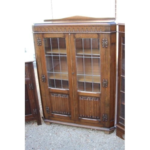 100 - VINTAGE DISPLAY CABINETS AND PRIORY SIDEBOARD 
105 X 31 X 125CM