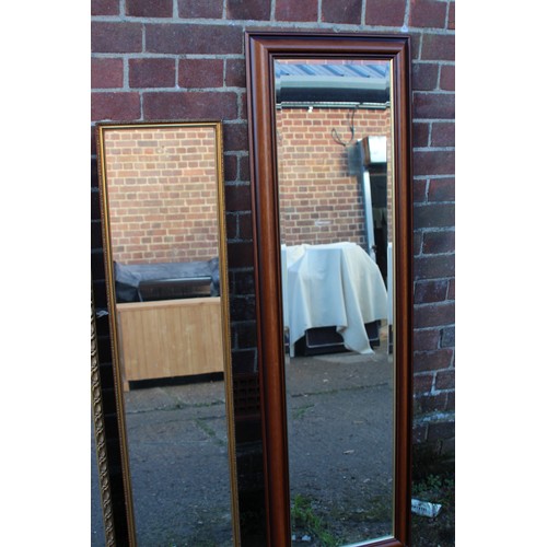 190 - 4 X DRESS MIRRORS 
36 X 133CM