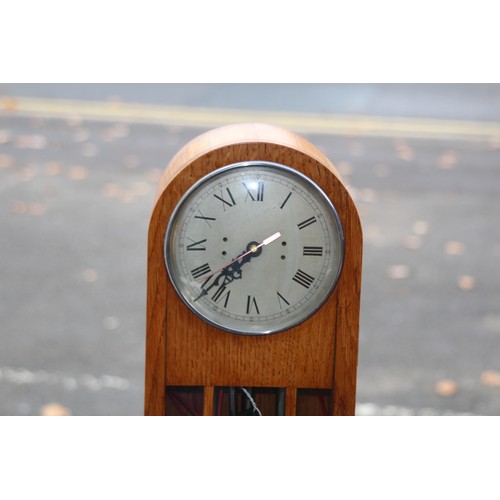 507 - VINTAGE CONVERTED ELECTRIC CLOCK 
130 X 20 X 15CM