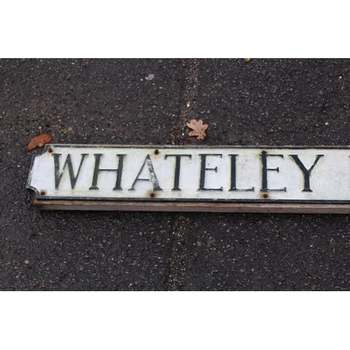 894 - VINTAGE WHATELEY ROAD, ROAD SIGN 
91CM