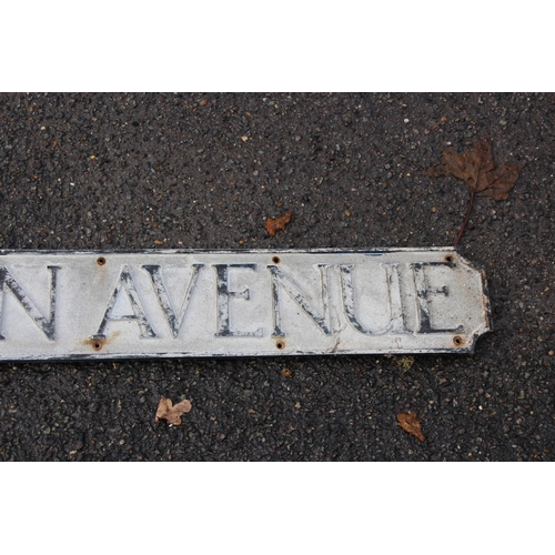 901 - VINTAGE GWYNNE VAUGHN AVENUE ROAD SIGN
150CM