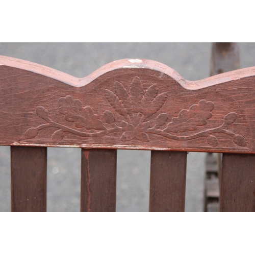 121 - 2 X GARDEN BENCHES 
162 X 89 X 42CM