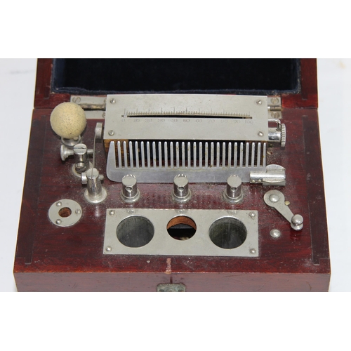 495 - VINTAGE EVER READY 1920s MAHOGANY BOXED THERAPEUTIC VIBRATOR MACHINE MODEL NO 290